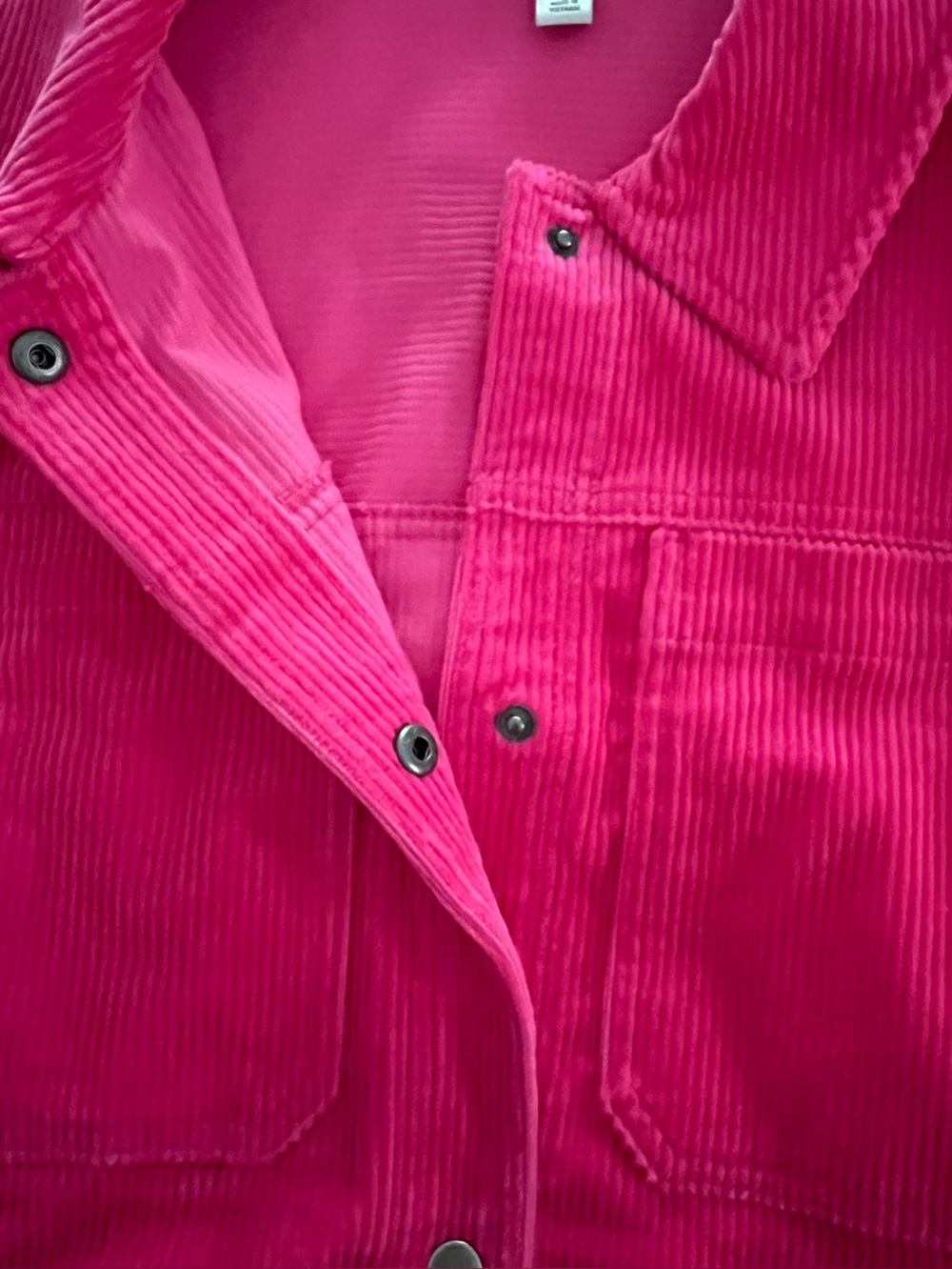 Corduroy Jacket Bright Pink - Picture 6 of 9